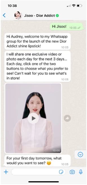 dior beauty whatsapp|Dior Beauty’s WhatsApp campaign shows 1:1 .